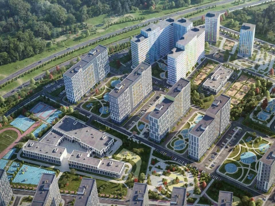 Строители приступили к монтажу фасадов и отделке МОПов в домах нового ЖК в Химках