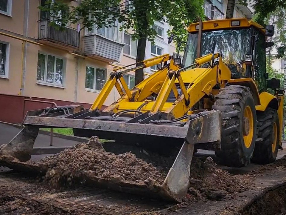 Реконструкцию двора на Советской улице начали в Бронницах