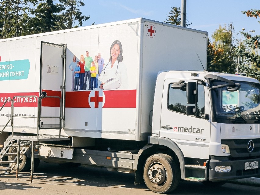 Мобильные ФАПы появятся в парках Одинцова для летней диспансеризации