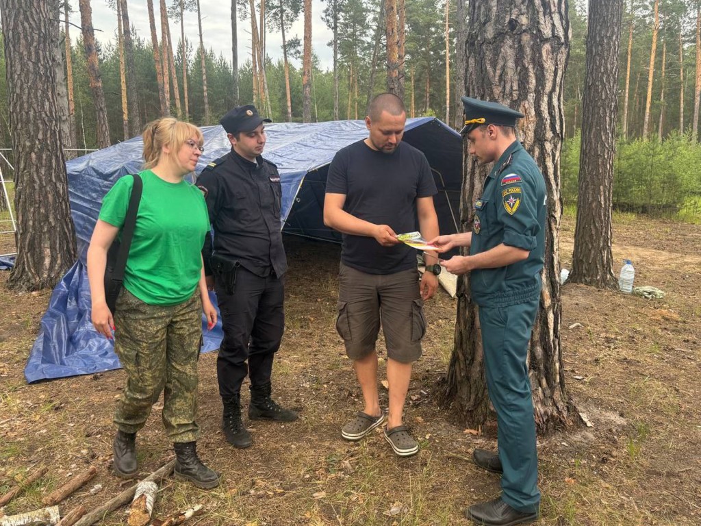 Сотрудники трех ведомств проводят рейды в местах дикого отдыха в Ступине