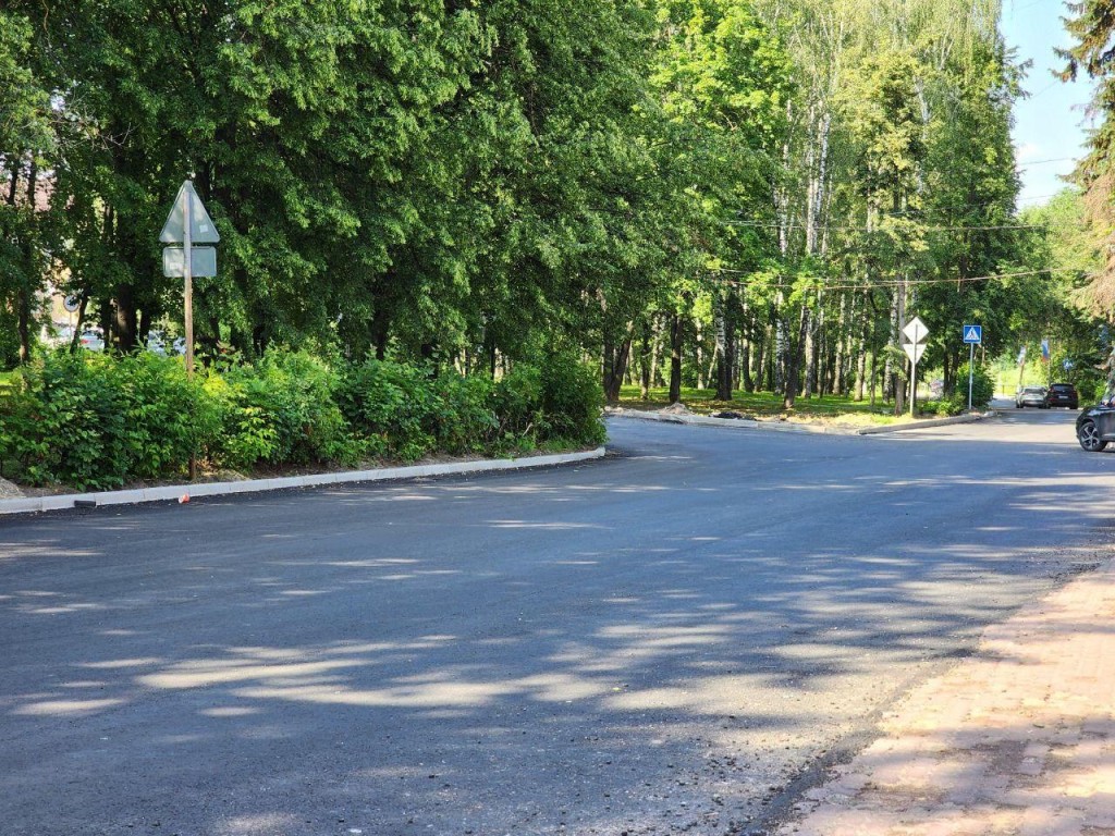 В Воскресенске отремонтировали дорогу на улице Энгельса