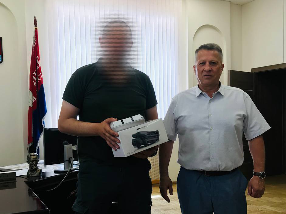 Доброволец из Долгопрудного получил квадрокоптер для помощи на передовой