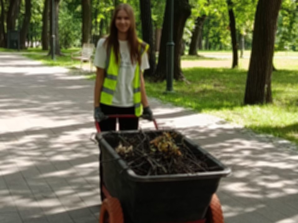 Воскресенские школьники подрабатывают летом в парке усадьбы Кривякино