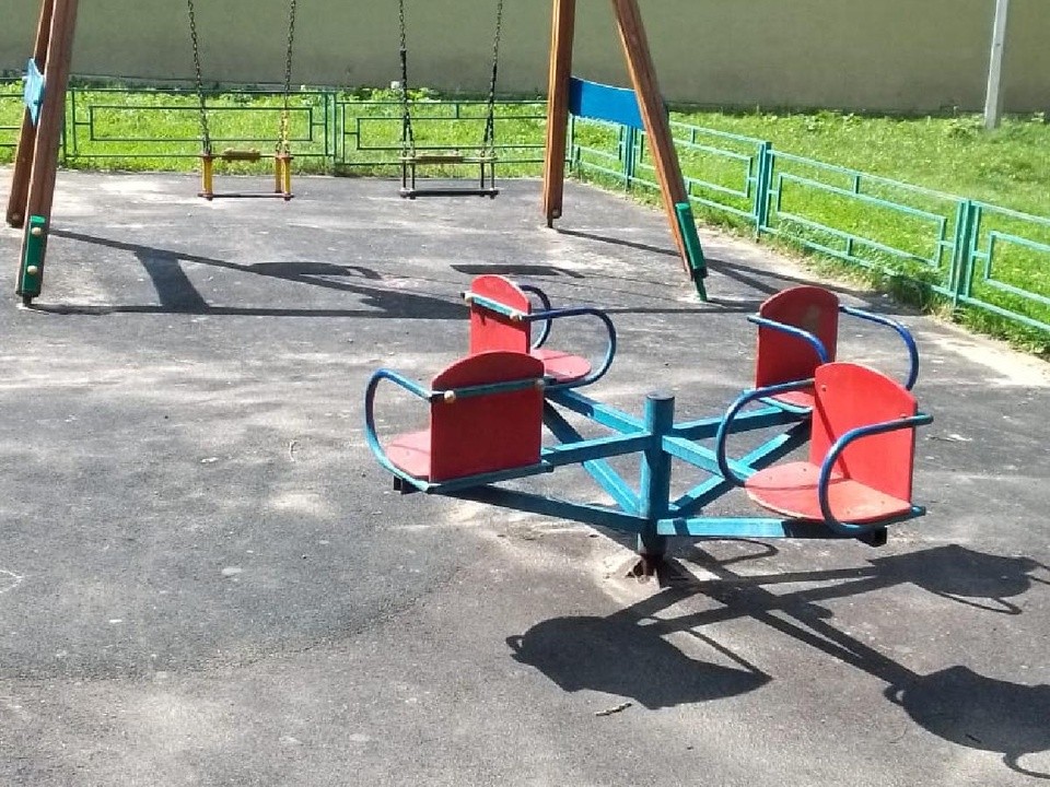 В Лыткарине привели в порядок детскую площадку