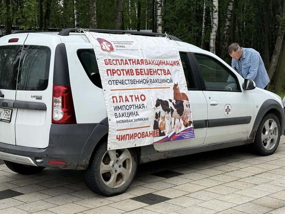 Электростальцы вакцинировали животных в парке «Авангард»