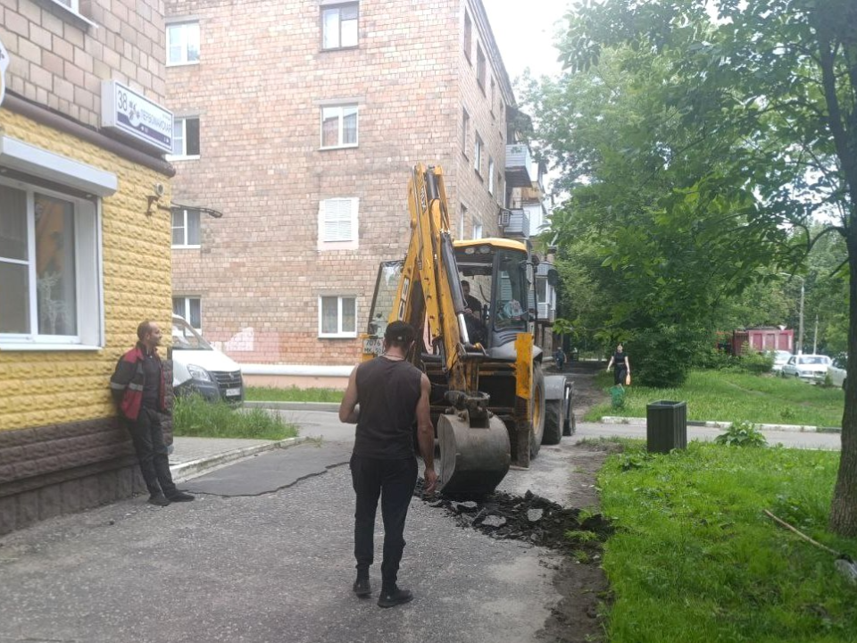 В Электростали начался ремонт тротуаров на Западной и Первомайской улицах
