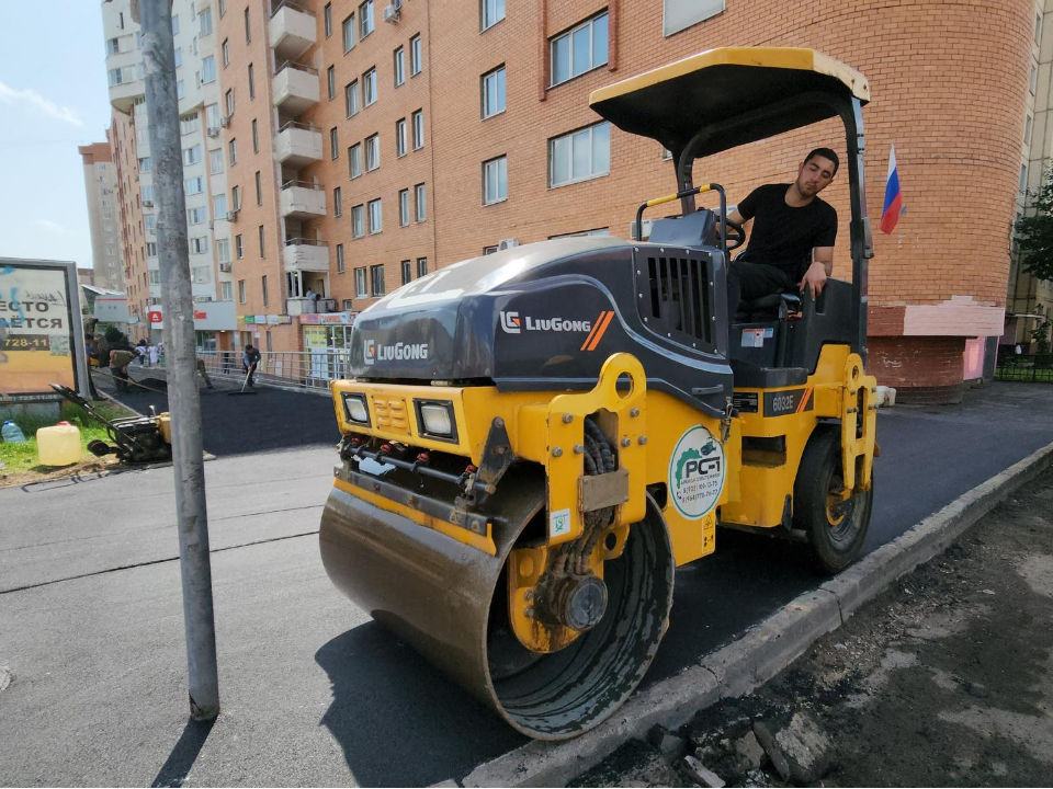 В Красногорске обновляют дорожное покрытие на дублере улицы Ленина