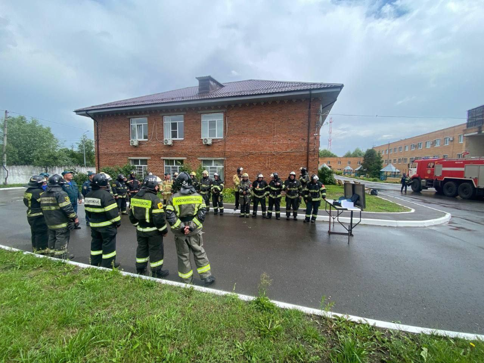 Условный пожар в психиатрической больнице Павловского Посада потушили