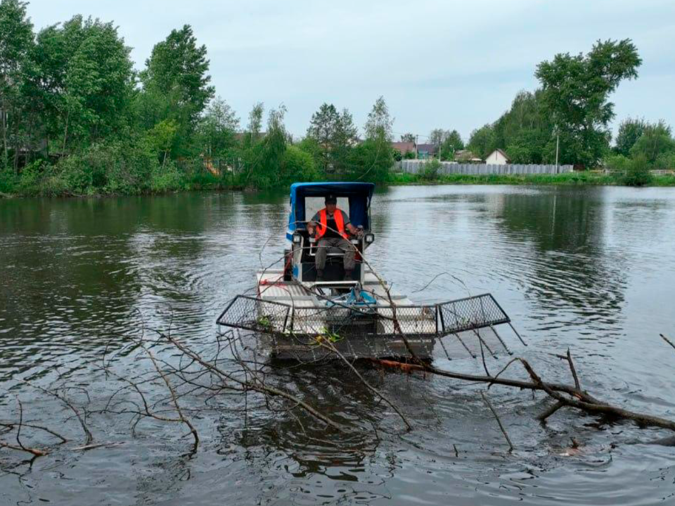 В Люберцах завершена очистка Токаревского пруда