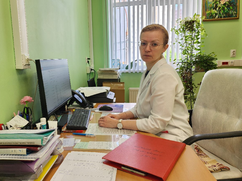 Медаль «За безупречную службу» вручили заведующей дневным стационаром Подольской больницы