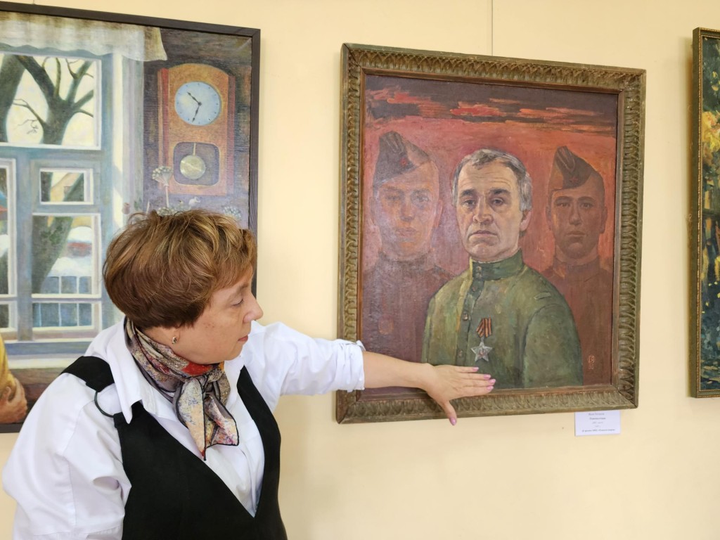 На патриотичной выставке в Солнечногорске представлена картина Якова Потапова