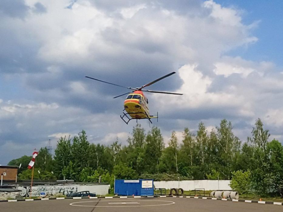 Младенца из Ногинска на вертолете доставили в клинику им. Рошаля