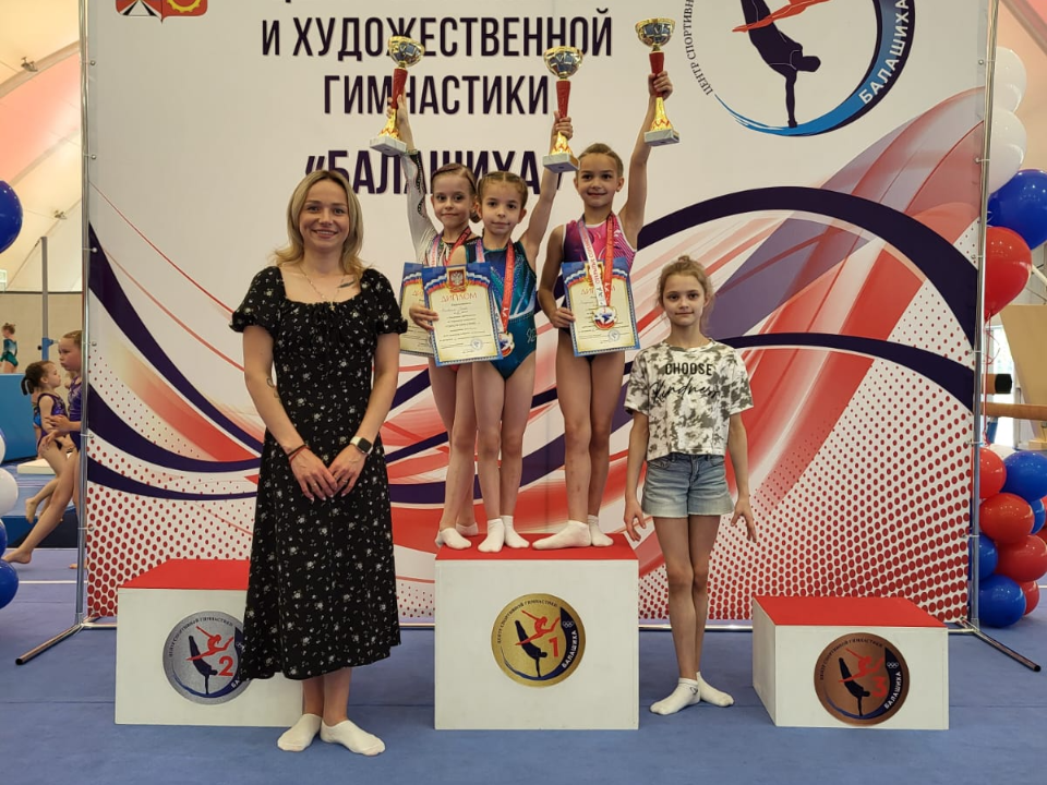 Электростальские гимнастки выиграли областной турнир, приуроченный ко Дню России