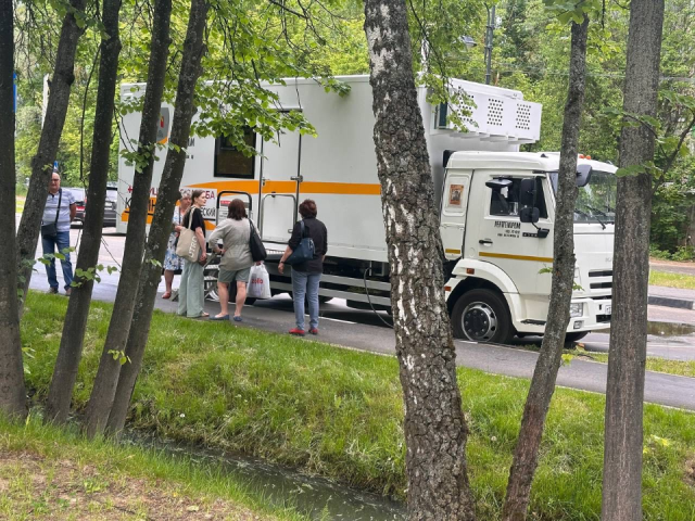 В парке Киово проходит выездная диспансеризация