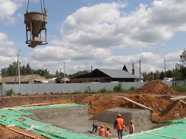Новый четырехэтажный дом в три корпуса строят в Зарайске