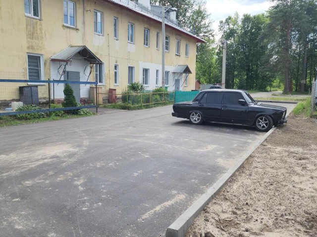 В деревне Новая отремонтировали дворовую территорию на улице Гвардейской