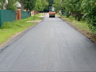 В Дорохове заменили асфальт на улице Пролетарская
