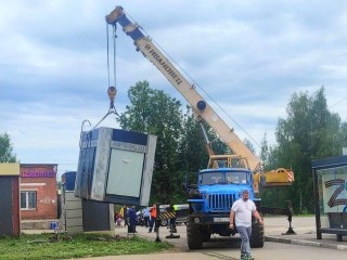 В поселке Чайковского снесли павильон с печатной продукцией