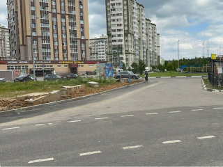В микрорайоне Южный расширили дорогу для автобусов