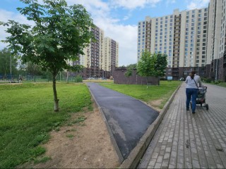 Жители Лобни оценили новые пешеходные дорожки, проложенные по «народным тропам»