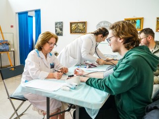 Полный чекап организма прошли посетители выставочного комплекса «Артишок»