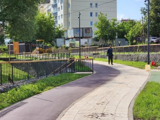 Велодорожки построили на набережной Теребенки