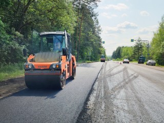 На улице Кирова в Черустях обновили дорожное полотно