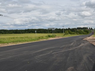 В Лотошине завершили первый этап ремонта трассы до Введенского