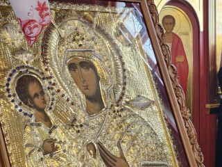 Чудотворную икону из монастыря на Афоне привезли в Истру