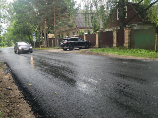 В Игнатьевском переулке Павловского Посада заменили асфальт