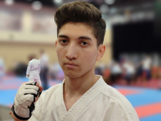Фирдавс Абдуазизов из Калининца подтвердил звание КМС по карате