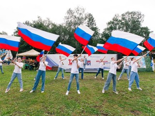 Жители Истры отметили День России на Красной площади