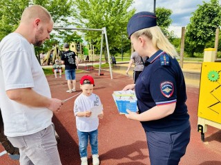 В Орехово-Зуеве ГИБДД провела акцию «Безопасный двор» для детей