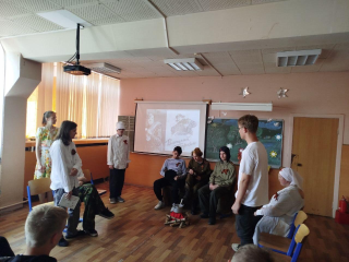 Студенты Подольска представили военно-патриотическую композицию «Вася Теркин и другие»