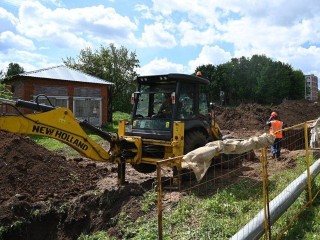 В Серпухове включат горячее водоснабжение в некоторых домах после ремонта трубопровода