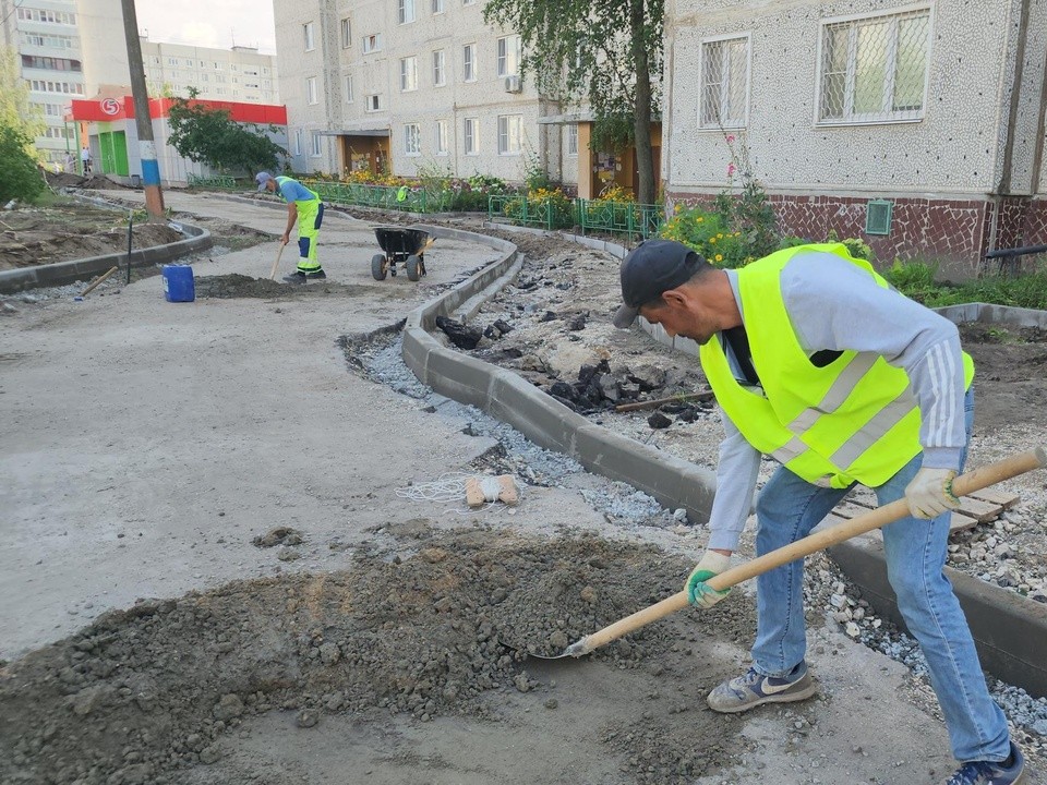 В деревне Давыдово идет ремонт дворовых территорий