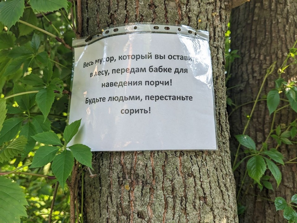 За выброс мусора в Серпухове могут навести порчу