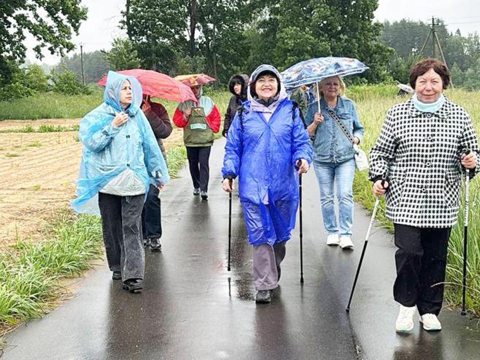 В Дмитровском округе пенсионеры преодолели «Тропу здоровья» в «Сорочанах»