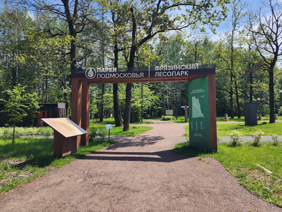 На дороге к Фрязинскому лесопарку прокладывают новый тротуар