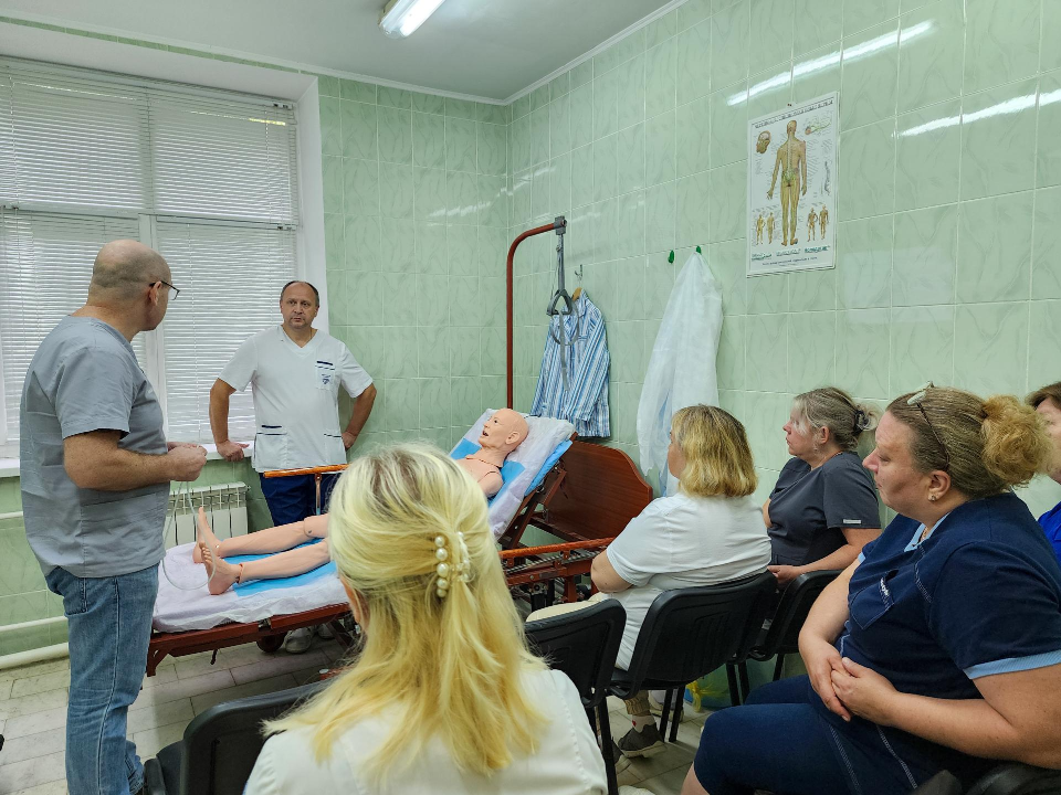 В Подольской больнице ухаживать за паллиативными пациентами обучают на новом оборудовании