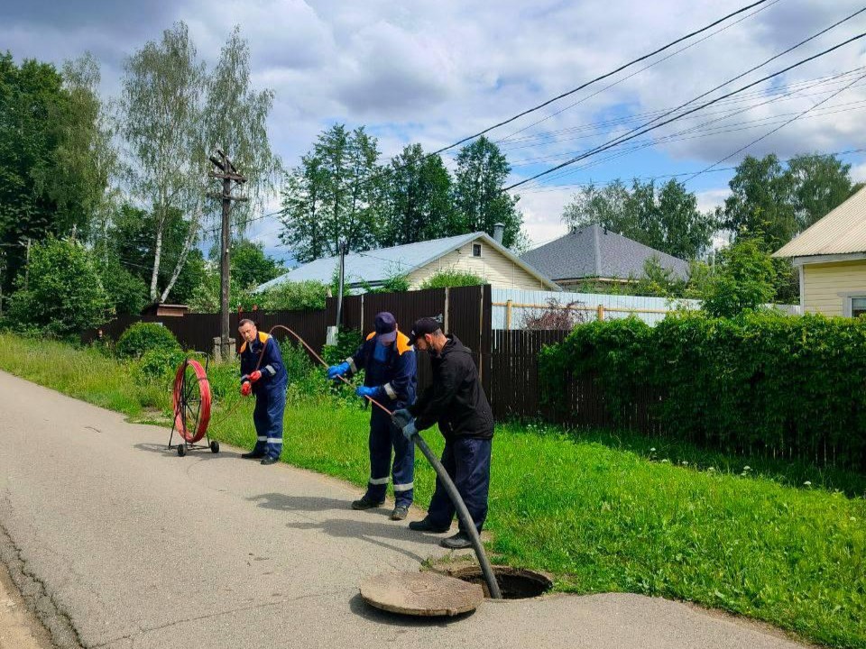 Системы канализации в Истре прочистили от засоров