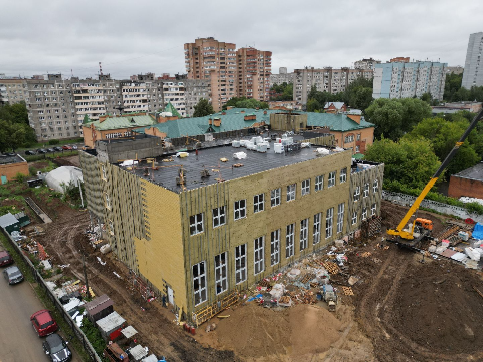 Пристройка к школе № 29 имени Забродина в Подольске будет готова к концу лета