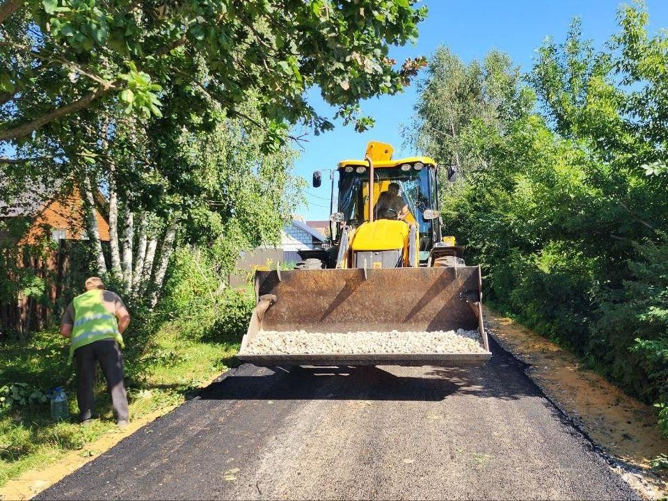 В округе Луховицы завершается ремонт двух проблемных дорог