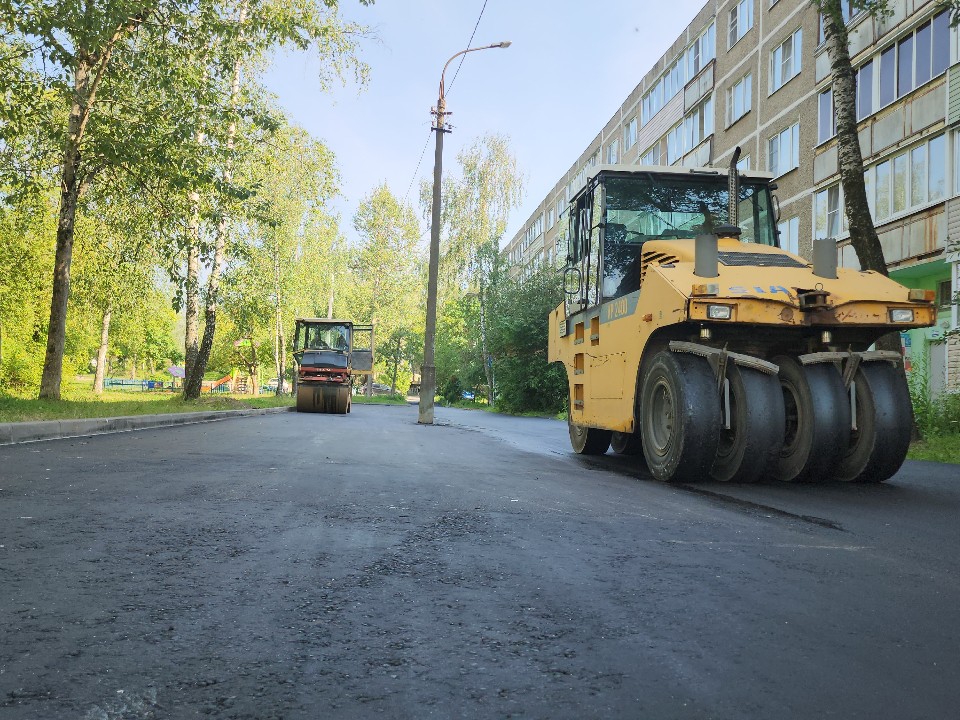 В Егорьевске обновляют дворовые территории во 2 микрорайоне