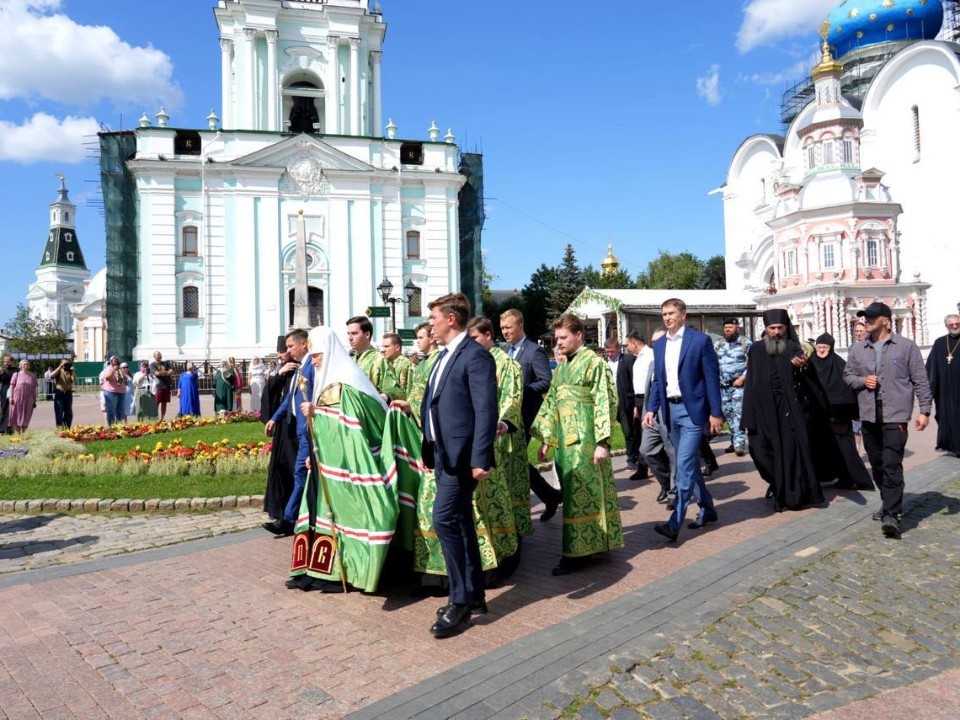 Патриарх Кирилл прибыл в Сергиев Посад накануне дня памяти Сергия Радонежского