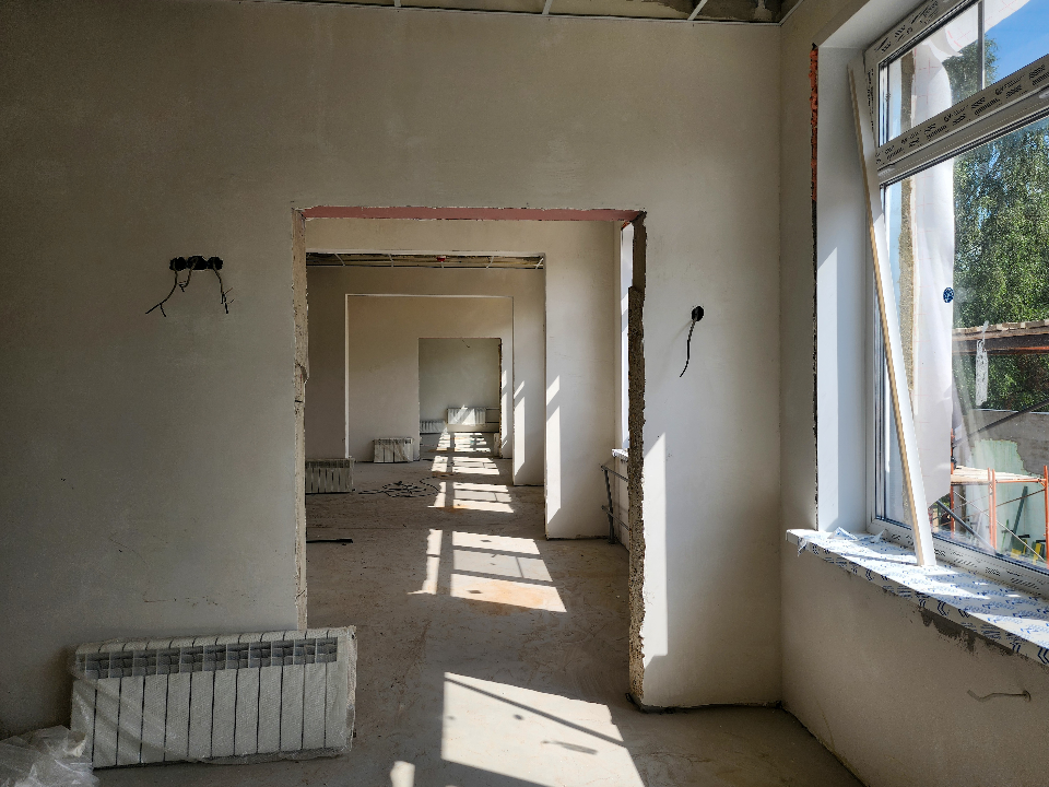 В детском саду на Красногвардейском бульваре началась чистовая отделка помещений