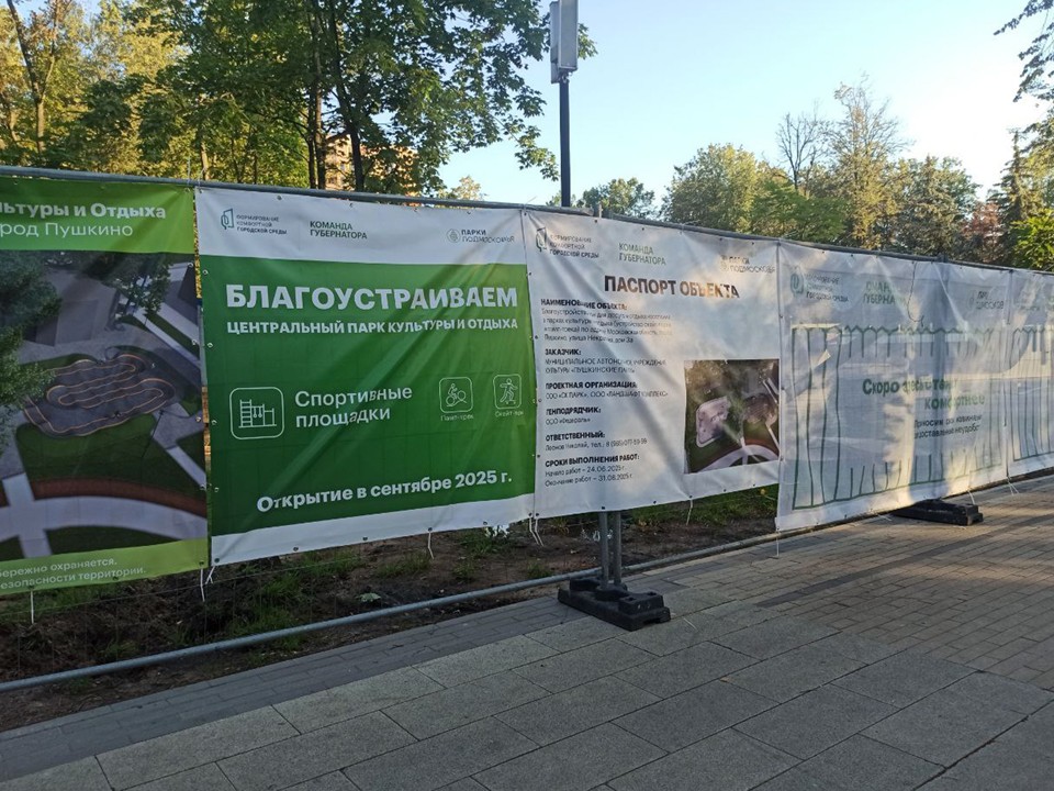 В парке Пушкино построят профессиональные скейт-парк и памп-трек
