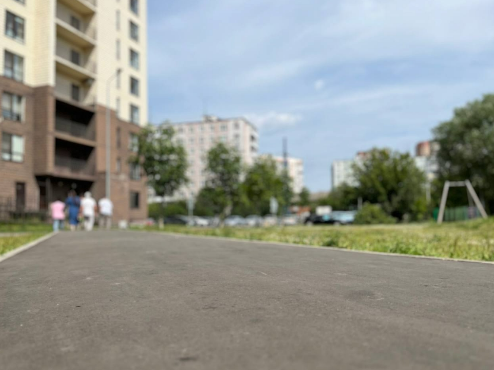 Новые пешеходные дорожки обустроили на улицах Окружная и Калинина в Лобне