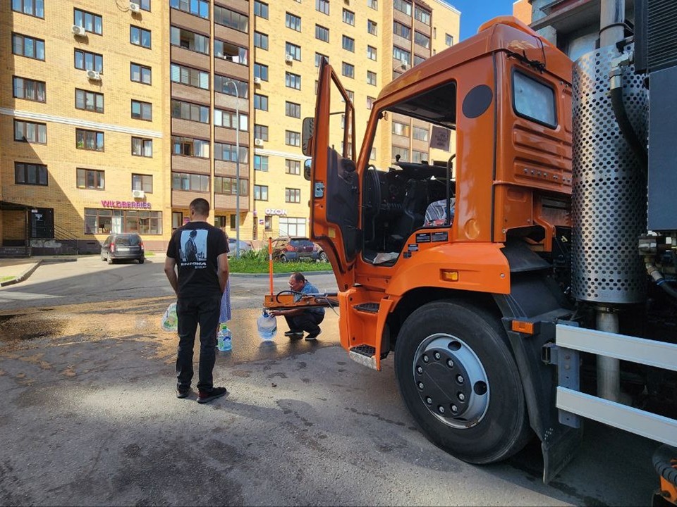В  Серпухове частично восстановили водоснабжение после аварии на магистральном трубопроводе