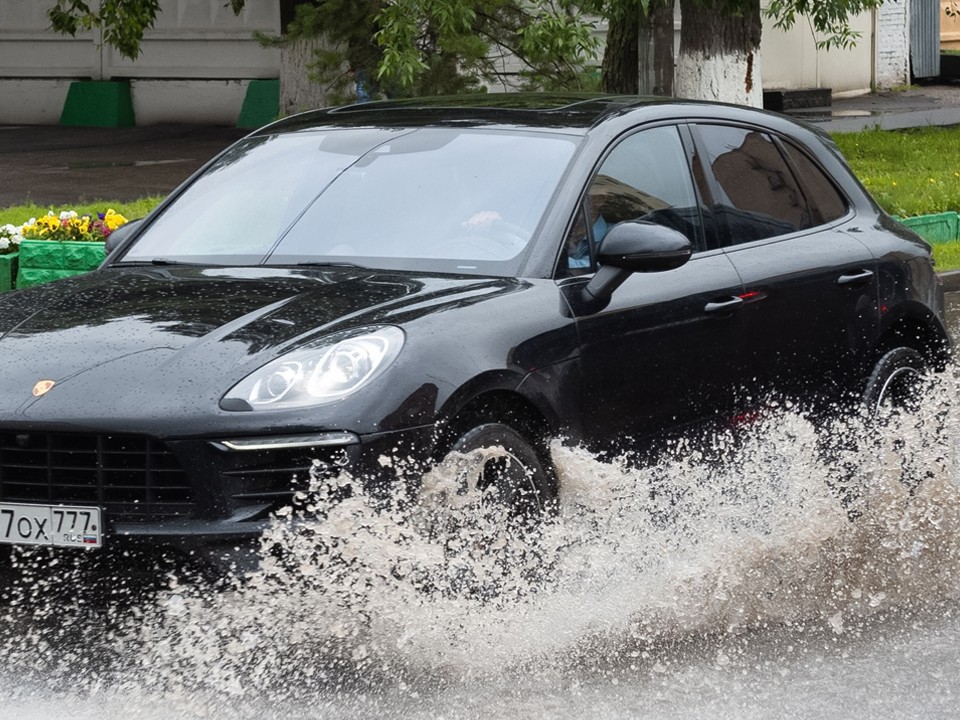 Жители Королева массово находят автомобильные номера в лужах после ливня